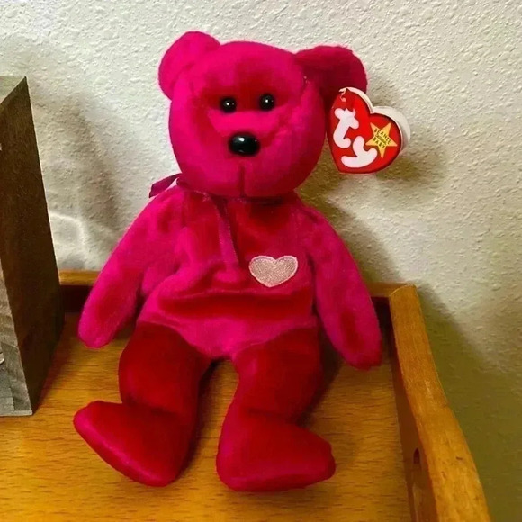 Ty Beanie Baby Valentina Bear - 1998- Hang Tag. Heart Valentines Day - Picture 1 of 11